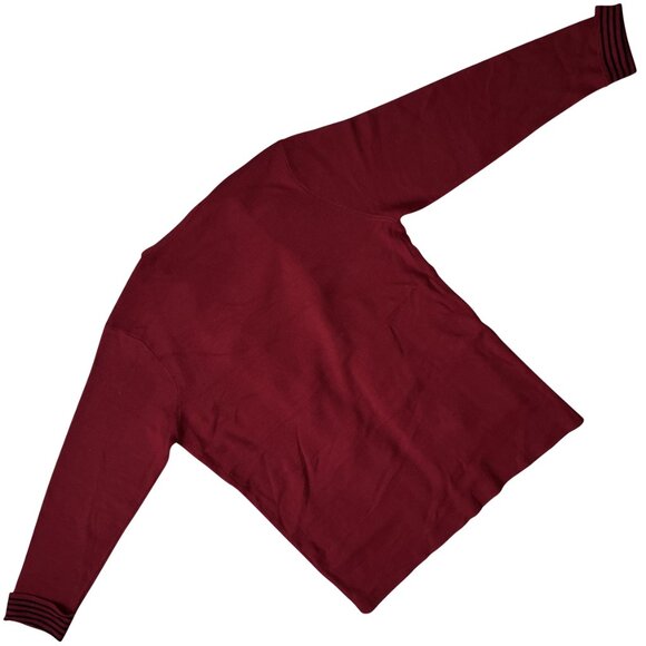 Sundazed (Germany) Striped Open Front Wool Rib Cardigan Red : L - Picture 4 of 4